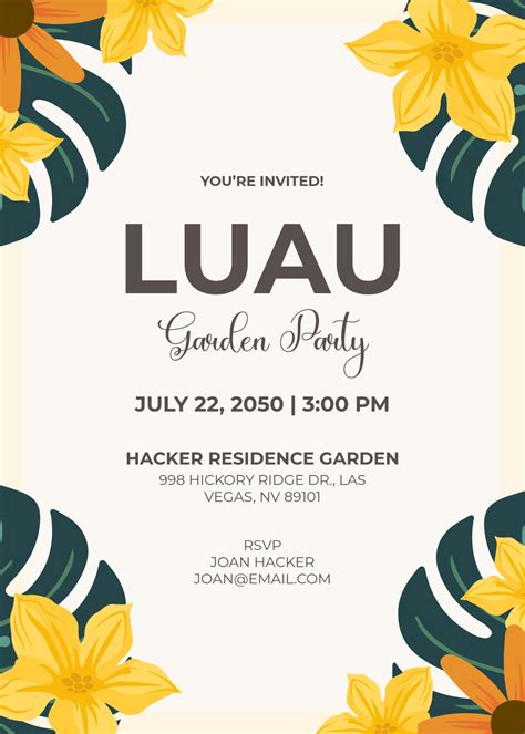 create luau invitation online|FREE Luau Invitation Templates & Examples .